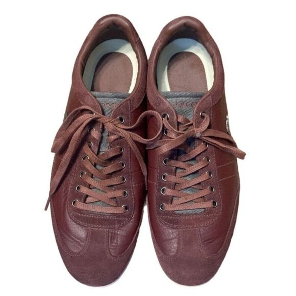 Lacoste | Classic Brown Leather Sneakers | Size‎ 10 | SKU 337